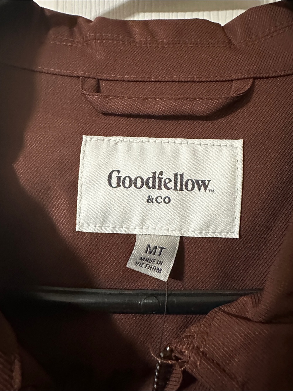Goodfellow & Co Rust-Brown Lightweight Zip Jacket - Picture 2 of 7